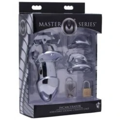 Master Series Incarcerator Adjustable Locking Chastity Cock Cage -Sex Shop master series incarcerator adjustable locking chastity cock cage 4