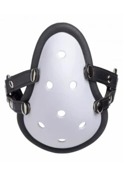 Master Series Musk Athletic Cup Muzzle With Removable Straps - White