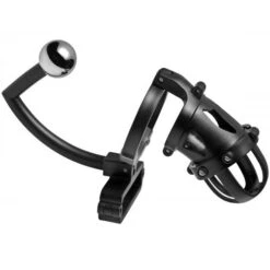 Master Series Oppressor Male Chastity Cock Cage With Ball Clamp And Anal Hook -Sex Shop master series oppressor male chastity cock cage with ball clamp and anal hook 8