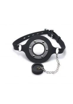 Master Series Pie Hole Silicone Feeding Gag - Black -Sex Shop master series pie hole silicone feeding gag black 15