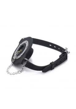 Master Series Pie Hole Silicone Feeding Gag - Black -Sex Shop master series pie hole silicone feeding gag black 3