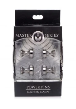 Master Series Power Pins Magnetic Nipple Clamp Set - Black