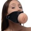 Master Series Pussy Face Oral Sex Mouth Gag - Black