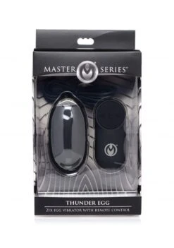 Master Series Thunder Egg 21X Silicone Vibrator With Remote Control -Sex Shop master series thunder egg 21x silicone vibrator with remote control 4