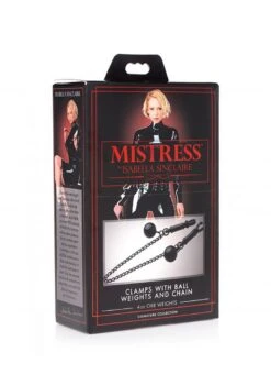 Mistress Clamps With Ball Weights And Chain