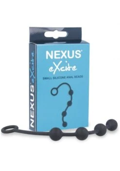 Nexus EXCITE Silicone Anal Beads - Black