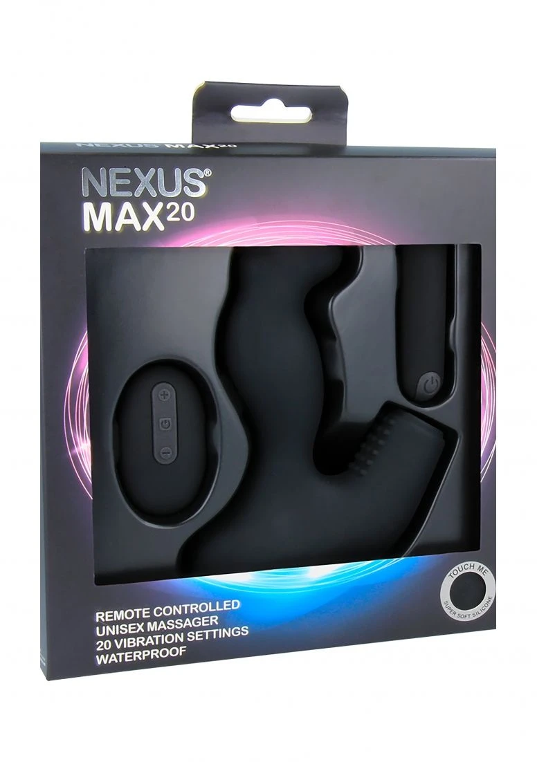 Nexus MAX 20 Waterproof Remote Control Unisex Massager With Removeable 1 Nexus MAX 20 Waterproof Remote Control Unisex Massager With Removeable