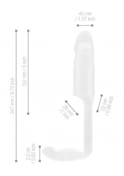 No.38 - Stretchy Penis Extension And Plug - Translucent
