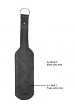 Ouch! Pain Leather Vampire Paddle - Black