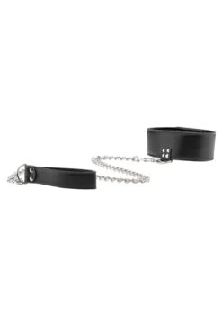 Ouch Reversible Collar With Leash - Black