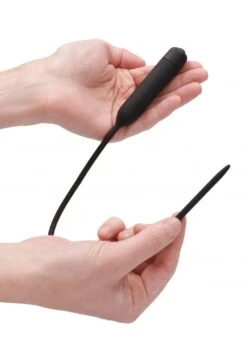 Ouch Silcone Vibrating Bullet Plug Extra Long - Urethral Sounding - Black -Sex Shop ouch silcone vibrating bullet plug extra long urethral sounding black 3