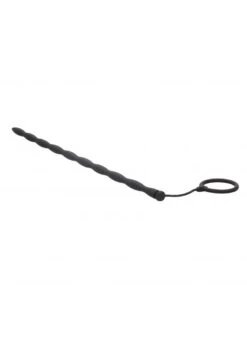 Ouch Silicone Plug & Cock Ring Set - Urethral Sounding - Black -Sex Shop ouch silicone plug cock ring set urethral sounding black 5