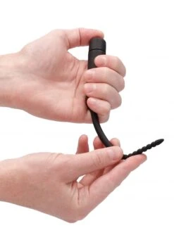 Ouch Silicone Vibrating Bullet Plug With Beaded Tip - Urethral Sounding -Sex Shop ouch silicone vibrating bullet plug with beaded tip urethral sounding 4