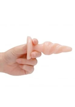 Plug & Play Butt Plug - Rounded - 4 Inch - Flesh -Sex Shop plug play butt plug rounded 4 inch flesh 2