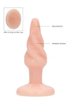 Plug & Play Butt Plug - Rounded - 4 Inch - Flesh