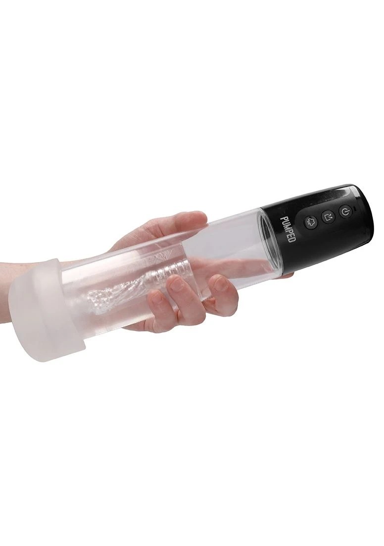 Pumped Automatic Cyber Pump With Masturbation Sleeve - Transparent 5 Pumped Automatic Cyber Pump With Masturbation Sleeve - Transparent - Image 5
