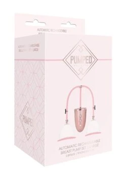 Pumped Automatic Rechargeable Breast Pump Set - Large - Pink -Sex Shop pumped automatic rechargeable breast pump set large pink 7