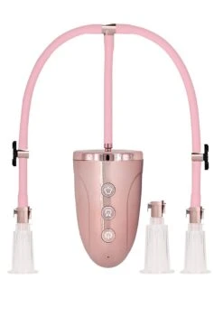 Pumped Automatic Rechargeable Clitoral & Nipple Pump Set - Large - Pink -Sex Shop pumped automatic rechargeable clitoral nipple pump set large pink 8