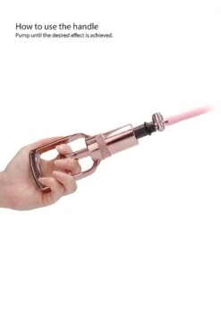 Pumped Clitoral & Nipple Pump Set Large - Rose Gold -Sex Shop pumped clitoral nipple pump set large rose gold 2