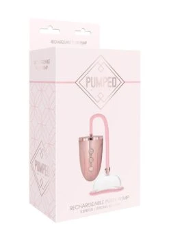 Pumped Rechargeable Pussy Pump - Pink -Sex Shop pumped rechargeable pussy pump pink 5