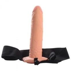 Real Rapture Hollow Strap On 8 Inch Dildo Flesh