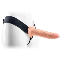 Real Rapture Hollow Strap On 8 Inch Dildo Flesh -Sex Shop real rapture hollow strap on 8 inch dildo flesh 3