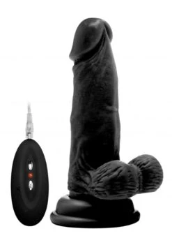Real Rock Vibrating Realistic Cock - 6" - With Scrotum -Sex Shop real rock vibrating realistic cock 6 with scrotum 10