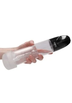 Rechargeable Smart Cyber Pump With Sleeve - Transparent -Sex Shop rechargeable smart cyber pump with sleeve transparent 4