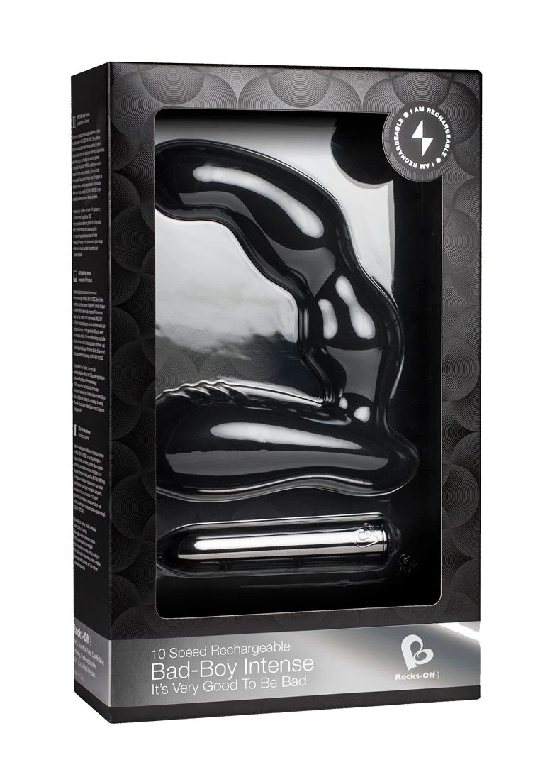 Rocks-Off Bad-Boy Intense Prostate Massager - Black 1 Rocks-Off Bad-Boy Intense Prostate Massager - Black