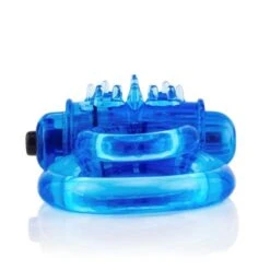 Screaming O DoubleO 6 Vibrating Cock Ring - Blue -Sex Shop screaming o doubleo 6 vibrating cock ring blue 3