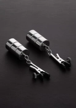 Shots - Steel 2 Adjustable Nipple Clamps+Changable Weights