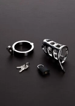 Shots - Steel Brutal Chastity Cage (45mm)