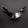 Shots - Steel Locking Men's Collar With Ring (15")
