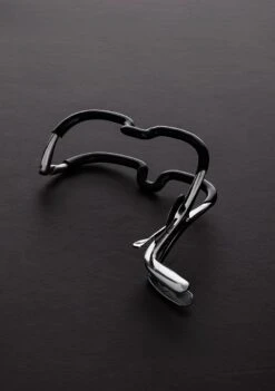 Shots - Steel Mouth Gag (12,5cm) With Black Rubber