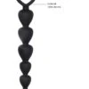 Shots Toys Silicone Anal Beads - Black