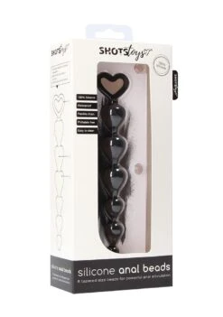 Shots Toys Silicone Anal Beads - Black -Sex Shop shots toys silicone anal beads black 2