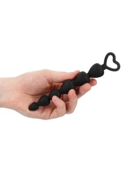 Shots Toys Silicone Anal Beads - Black -Sex Shop shots toys silicone anal beads black 3