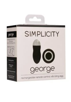 Simplicity George - Rechargeable Remote Control Vibrating Egg -Sex Shop simplicity george rechargeable remote control vibrating egg 6