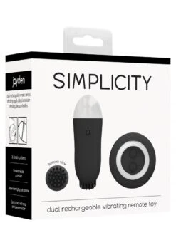 Simplicity Jayden - Dual Rechargeable Vibrating Remote Toy -Sex Shop simplicity jayden dual rechargeable vibrating remote toy 10