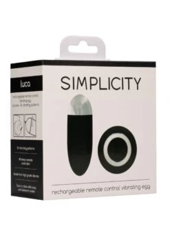 Simplicity Luca - Rechargeable Remote Control Vibrating Egg -Sex Shop simplicity luca rechargeable remote control vibrating egg 6