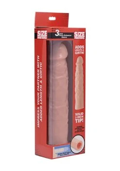 Size Matters 3 Inch Flesh Penis Enhancer Sleeve - Flesh