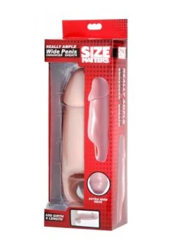 Size Matters Really Ample Wide Penis Enhancer Sheath - Skin