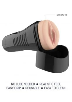 SLT Self Lubrication Easy Grip Masturbator XL Vaginal - Flesh