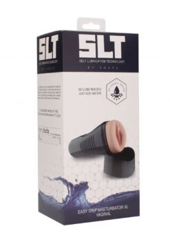 SLT Self Lubrication Easy Grip Masturbator XL Vaginal - Flesh -Sex Shop slt self lubrication easy grip masturbator xl vaginal flesh 6