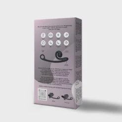 Snail Vibe Curve Duo Vibrator - Black -Sex Shop snail vibe curve duo vibrator black 2