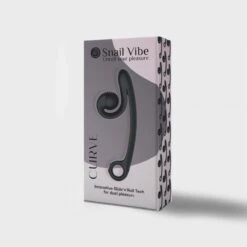 Snail Vibe Curve Duo Vibrator - Black -Sex Shop snail vibe curve duo vibrator black 3