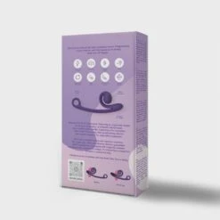 Snail Vibe Curve Duo Vibrator - Purple -Sex Shop snail vibe curve duo vibrator purple 2