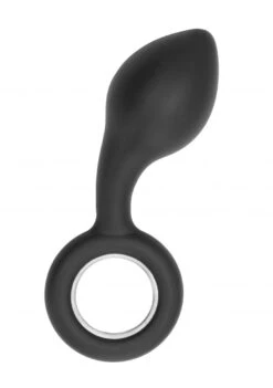 SONO No. 63 - Dildo With Metal Ring - Black -Sex Shop sono no 63 dildo with metal ring black 5
