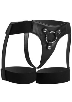 Sex Shop -Sex Shop strap u bardot elastic strap on harness with thigh cuffs 1