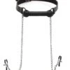 STRICT Silicone Bit Gag With Nipple Clamps
